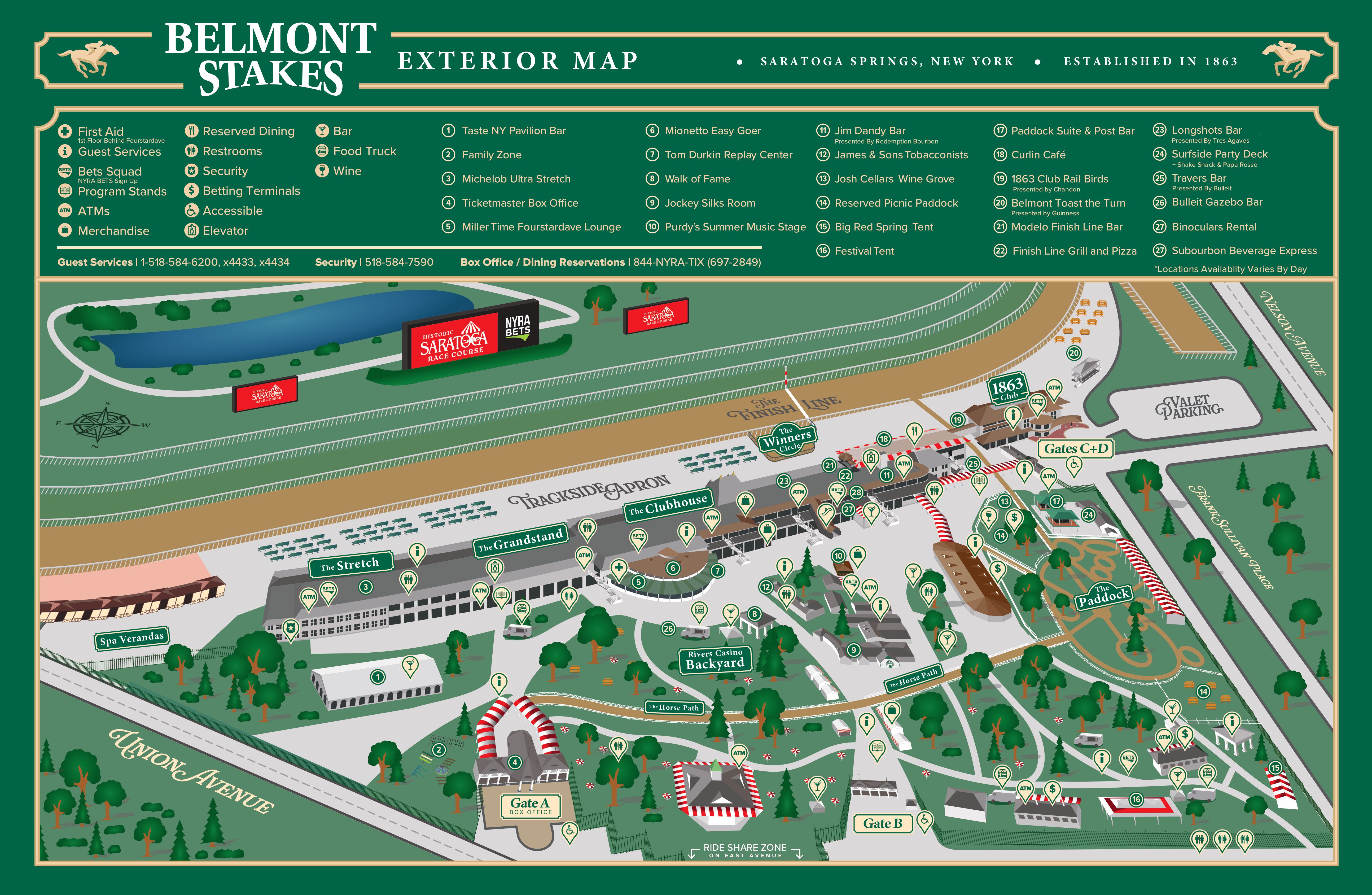 Bsrf 26 Saratoga Belmont Stakes Map Exterior