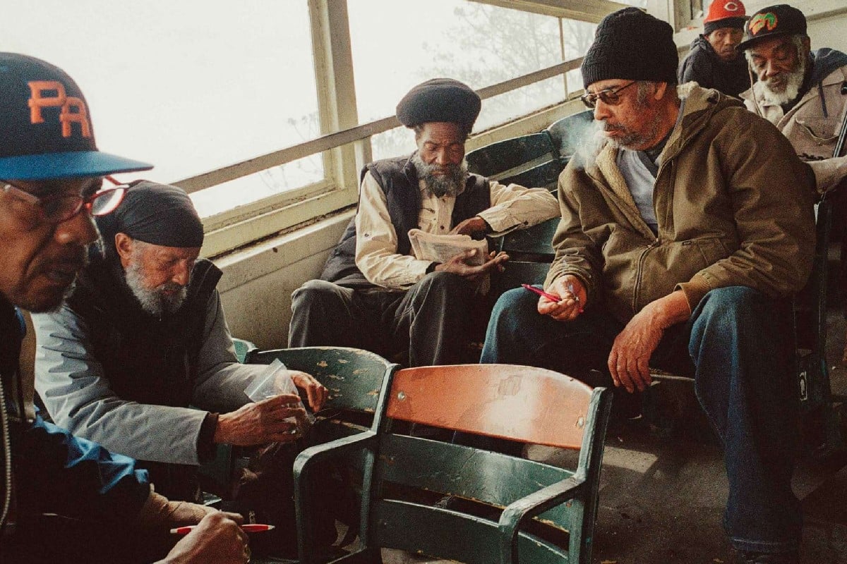 Aqueduct Patrons Sitting Henry Kornaros