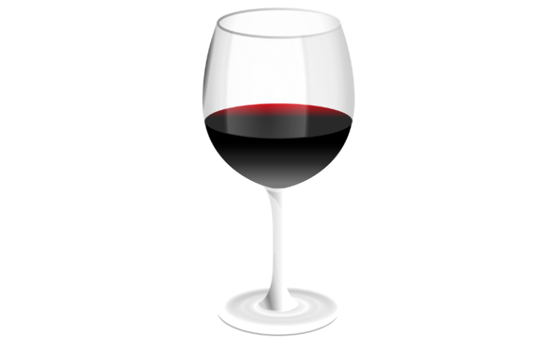 Red Wine Illustration Landscape