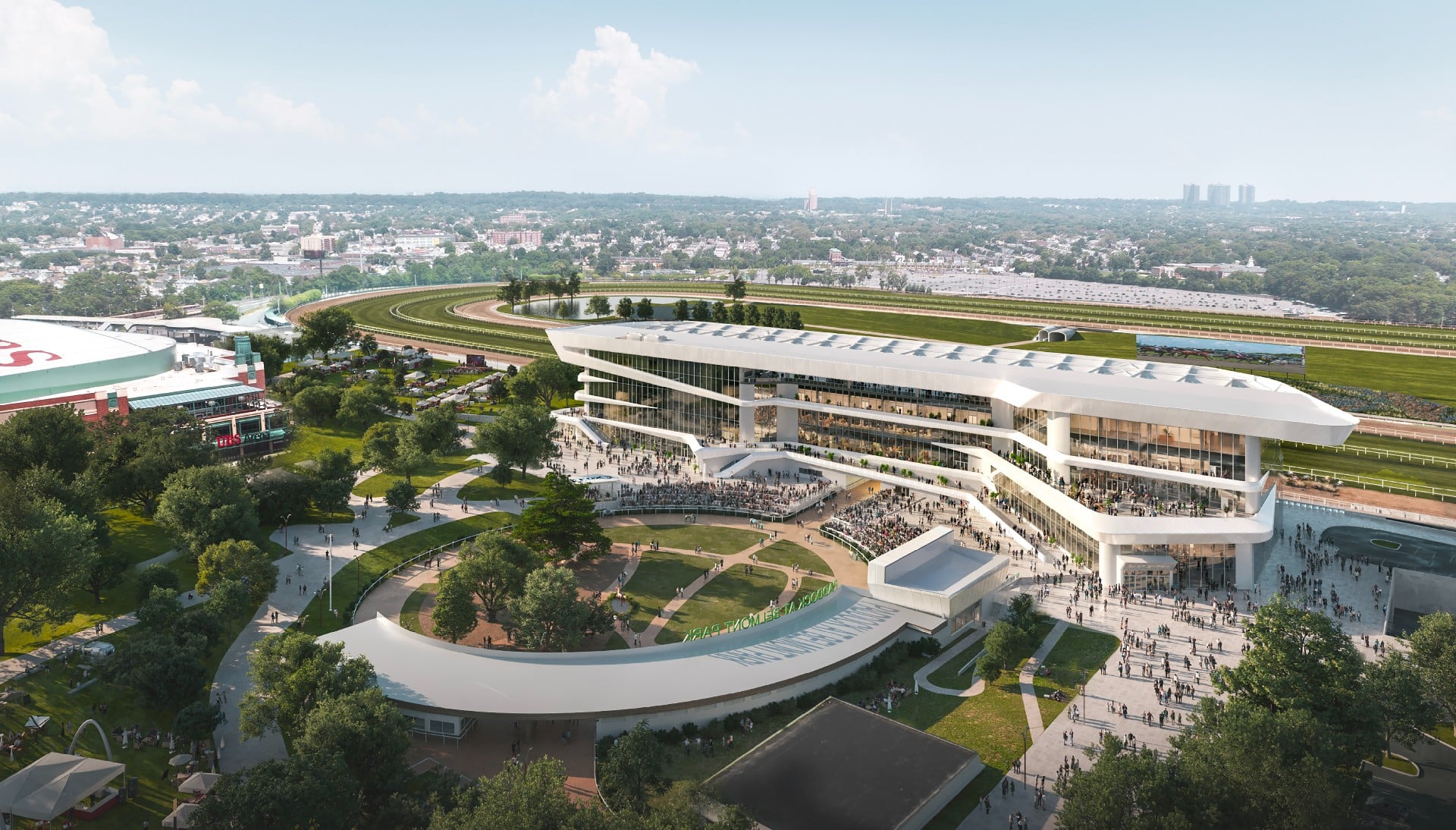 Belmont Render Paddock Aerial