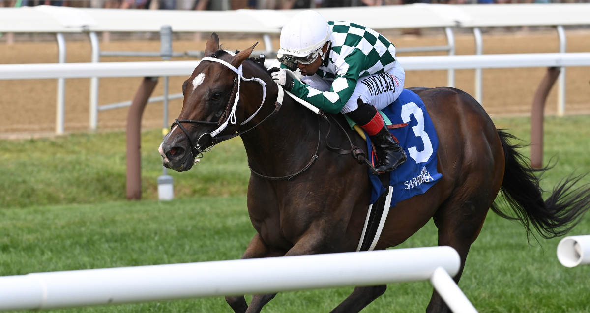 Cogburn stays perfect on turf with stretch-drive surge to win G3 Troy ...