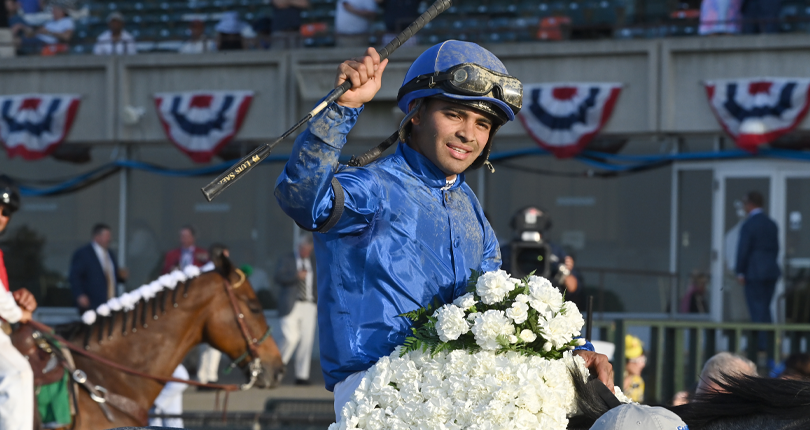 Luis Saez Belmont Stakes 21 Jl