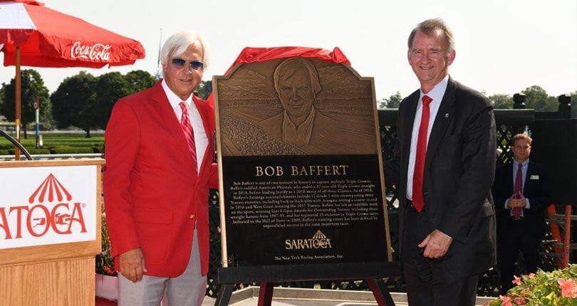 Bob Baffert Plaque Unveil